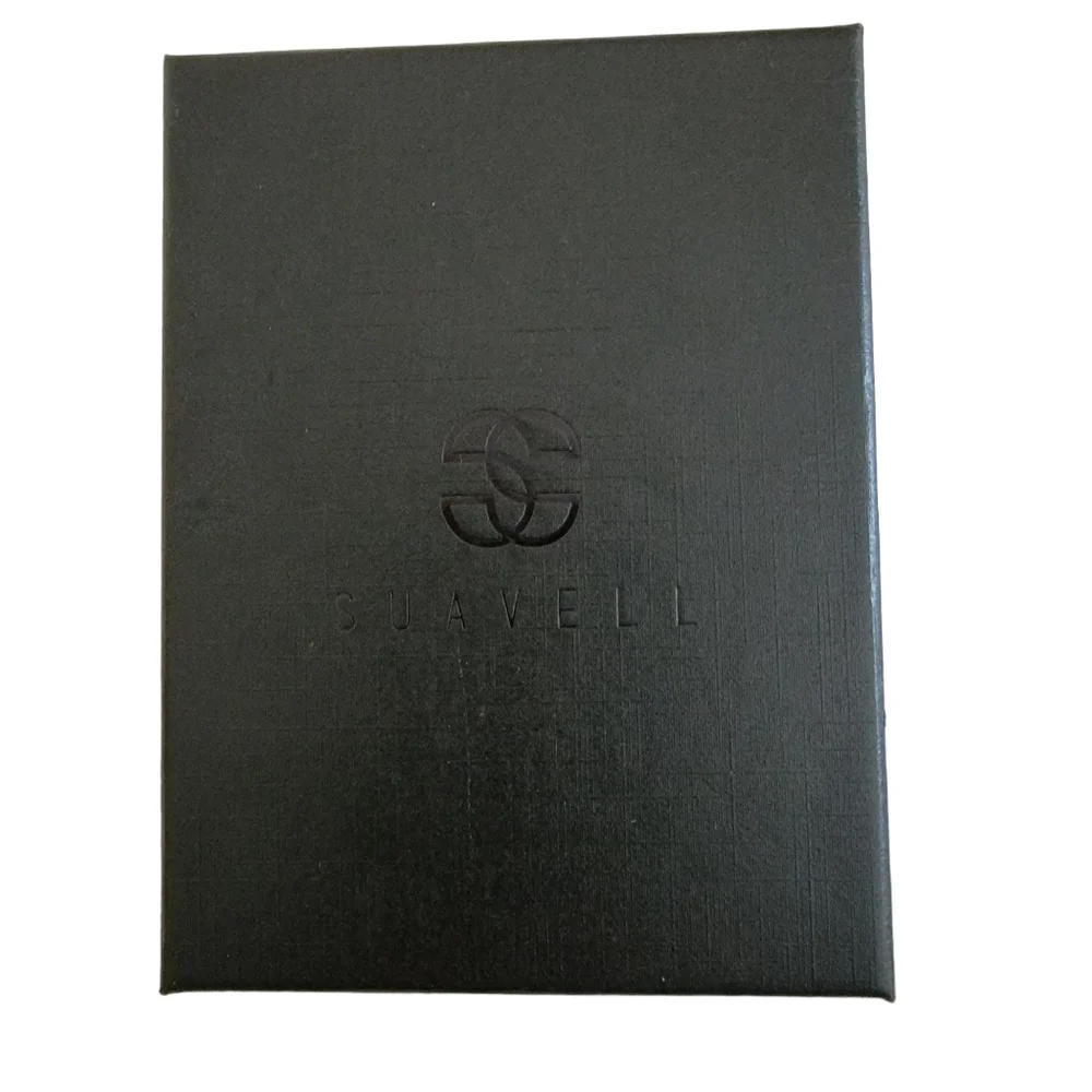 SUAVELL ODYSSEY Leather Men's Minimalist Wallet Credit Card Holder & Money Clip.